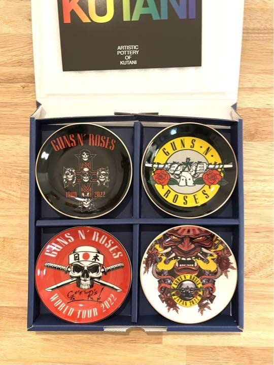 GUNS N' ROSES 九谷焼小皿4枚